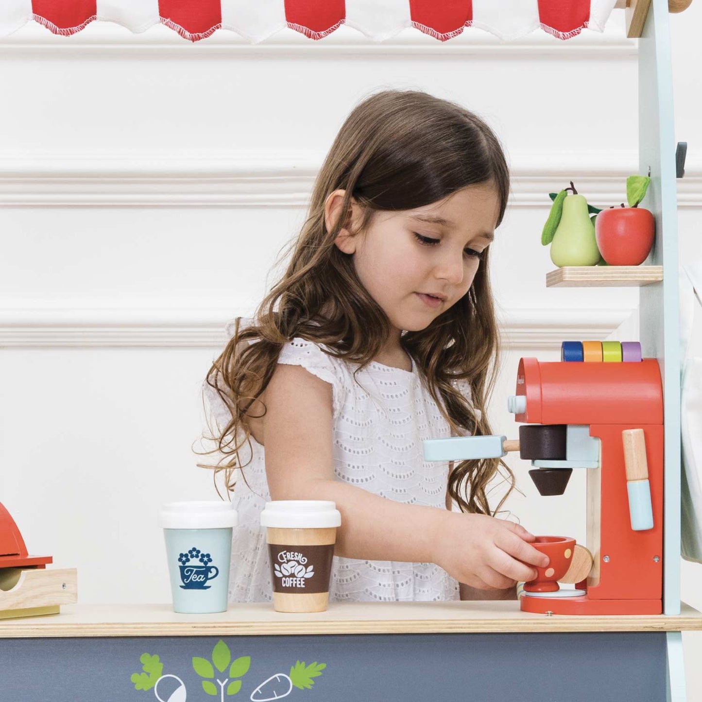 Starlings Toys Wooden Coffee Machine Play Set