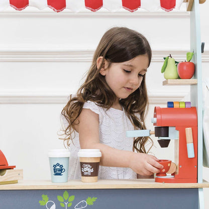 Starlings Toys Wooden Coffee Machine Play Set