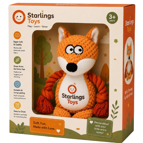 Starlings Toys Plush Fox Soft Toy for Kids